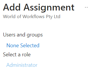 Add Assignment