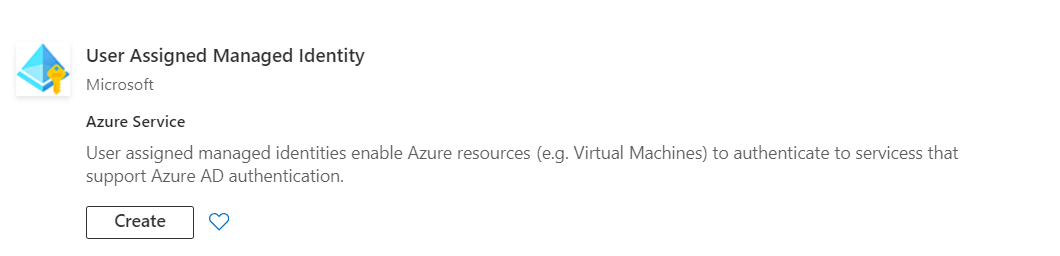 User Managed Identity