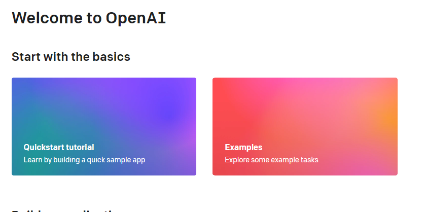 Open AI HomePage