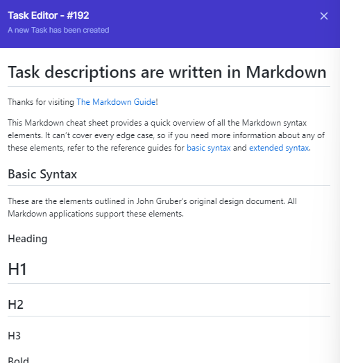 Task Description